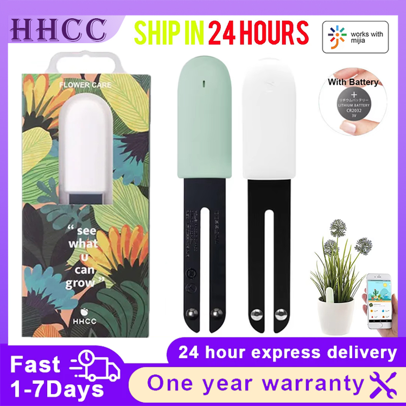 Smart Garden Xiaomi - Xiaomi mijia、フラワーモニター、花、庭のケア、植物、草、土壌の水を刺激するためのhhcc-ガーデニング検出器、スマートテスターセンサー