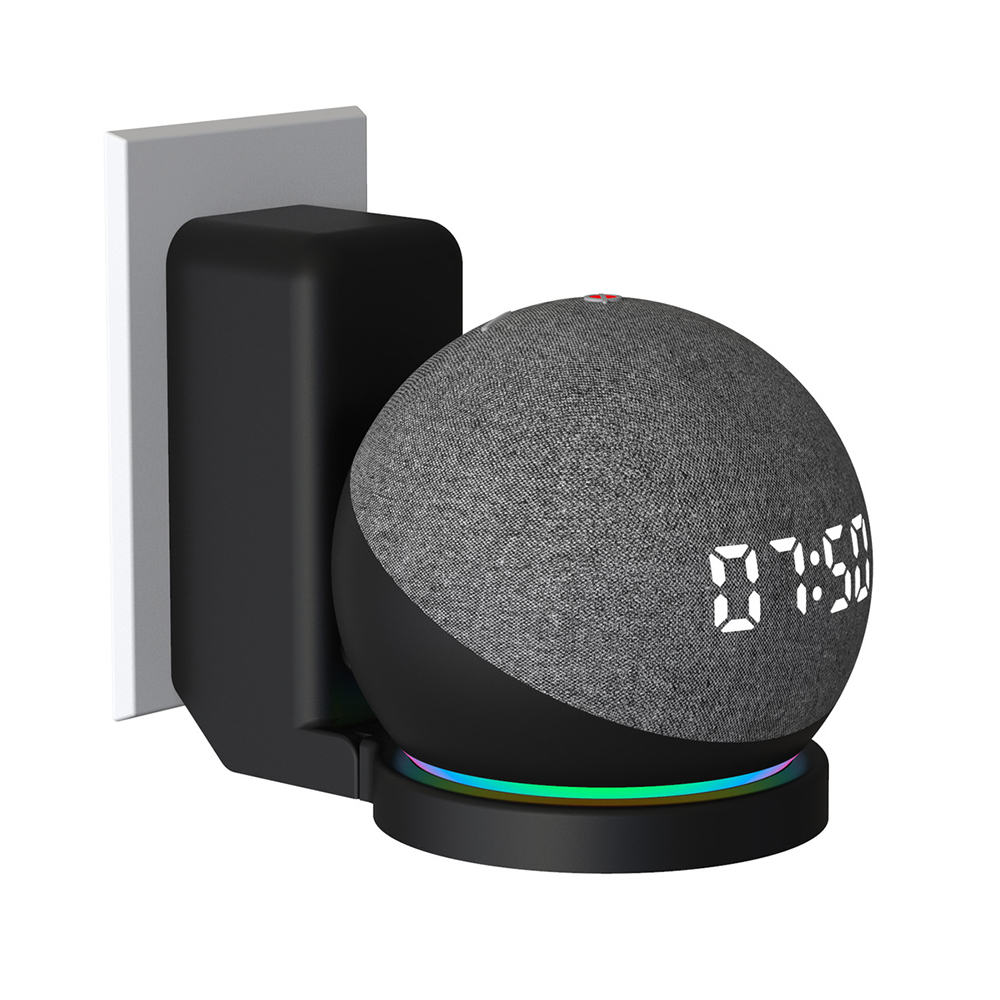 Amazon Speaker Echo Pop - Echo Dot第4世代/第5世代用壁掛けブラケット、ケーブル収納付き、PC素材ハードケースマットスピーカースタンド
