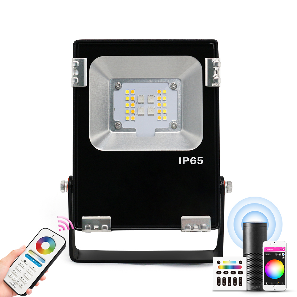 Smart Zigbee Garden Light - Gledoptoジグビー3.0 10ワットスマートrgbcct投光器プロ700LM DC12VまたはAC110-220V屋外の景観照明IP65防水