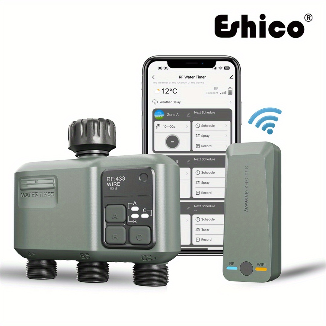 Smart Garden Zone - Eshico スマート スプリンクラー タイマー: 2x Wi-Fi