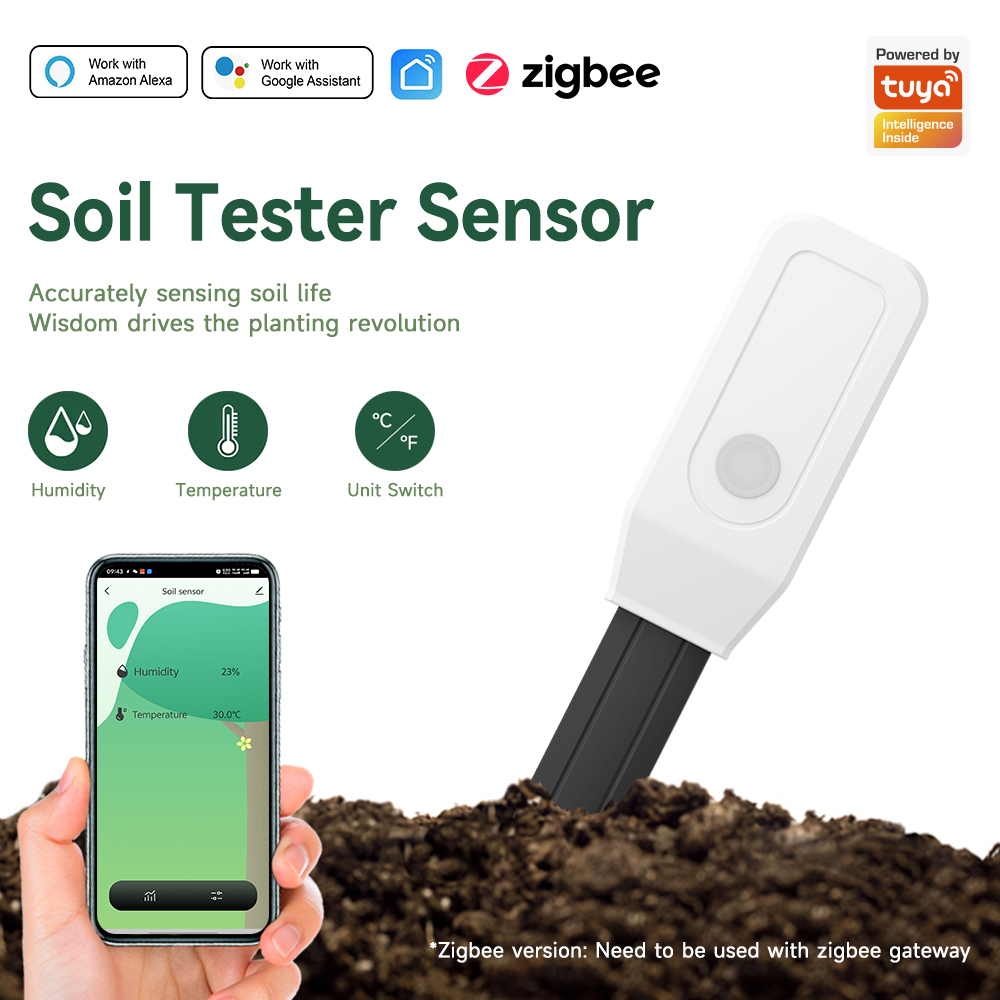 iHseno Tuya Zigbee スマート土壌テスター湿 - App Smart Garden のレビューと価格