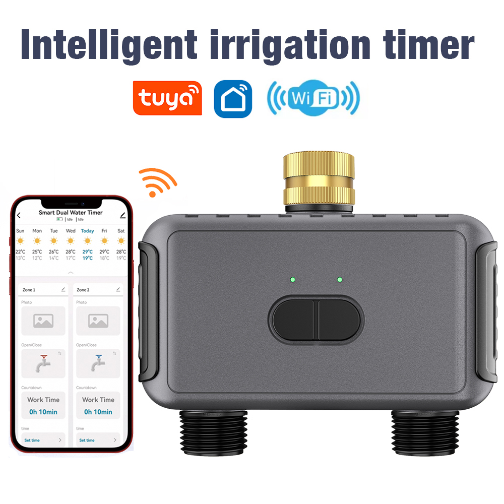 Tuya WiFi ウォータータイマースマート 2 コンセン - Smart Garden Refill のレビューと価格