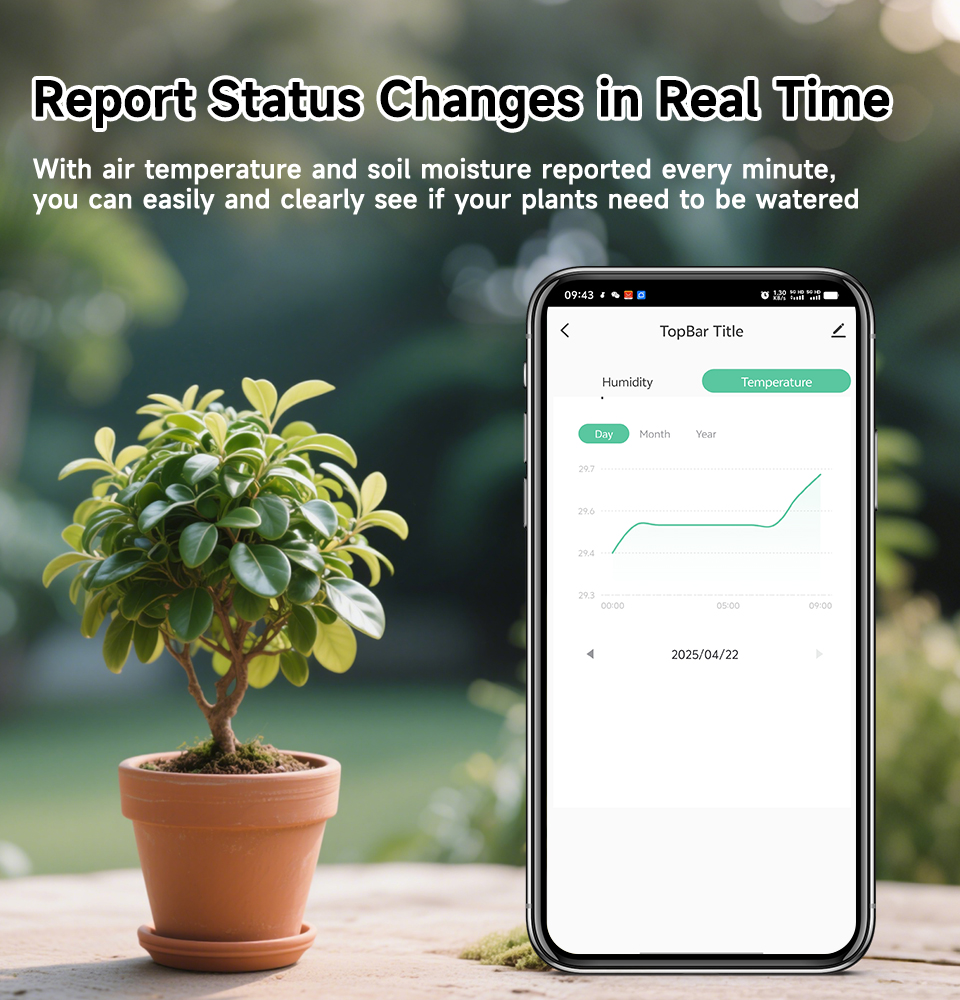 スマート土壌テスターセンサー、Zigbee 3.0土壌水分お - App Smart Garden のレビューと価格