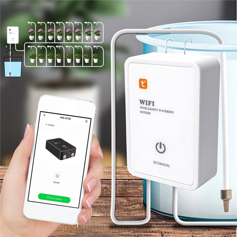 自動点滴灌漑システムキット Tuya スマートWiFiガーデ - Smart Garden Watering のレビューと価格