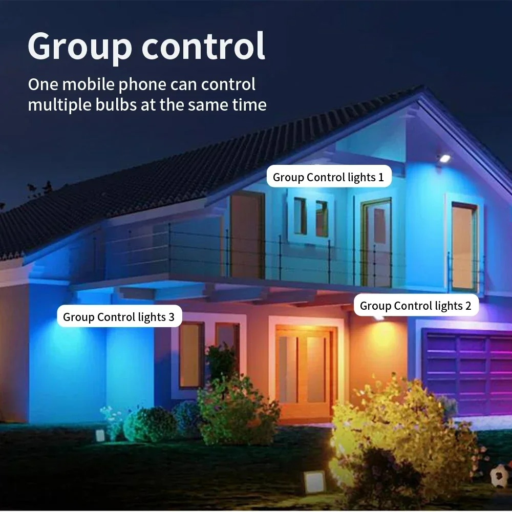 LED 屋外ウォールライト RGBCCT 調光可能なポーチラ - Smart Zigbee Garden Light のレビューと価格