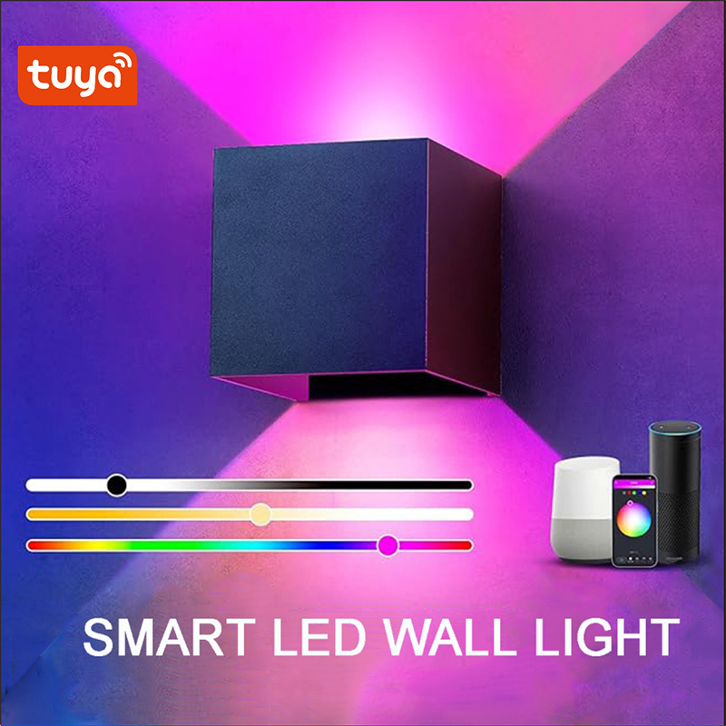 Tuya RGBCCT スマート屋外ウォールライト、調光可能 - Smart Garden Arduino のレビューと価格
