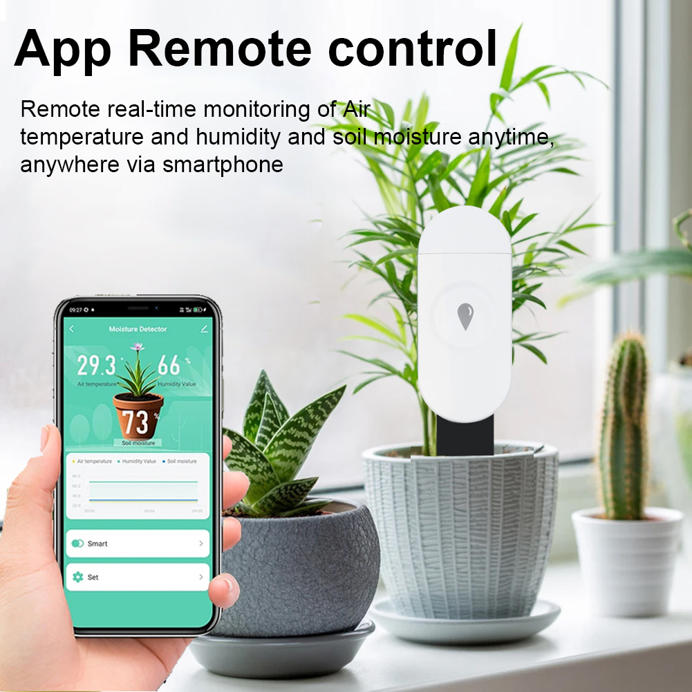 Tuya Zigbee 温度湿度水分検出器スマート土壌テスタ - App Smart Garden のレビューと価格