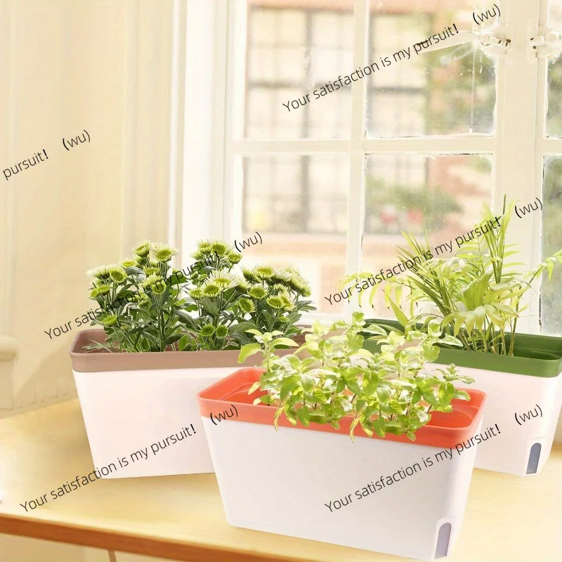 自動給水窓辺プランターキット：水位インジケーター付きのモダン - Indoor Herb Garden Kit のレビューと価格