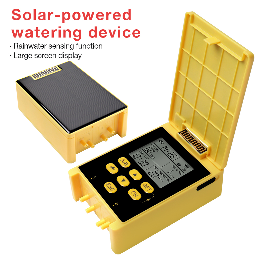 太陽光発電ダブルポンプ散水タイマー自動点滴灌漑システム内蔵リ - Yoocaa Smart Garden のレビューと価格