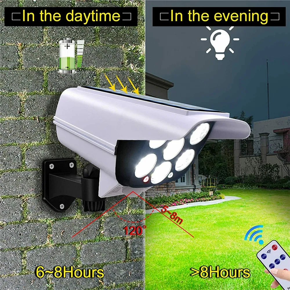屋外ソーラーライトモーションセンサーセキュリティダミーカメラ - Smart Led Garden のレビューと価格
