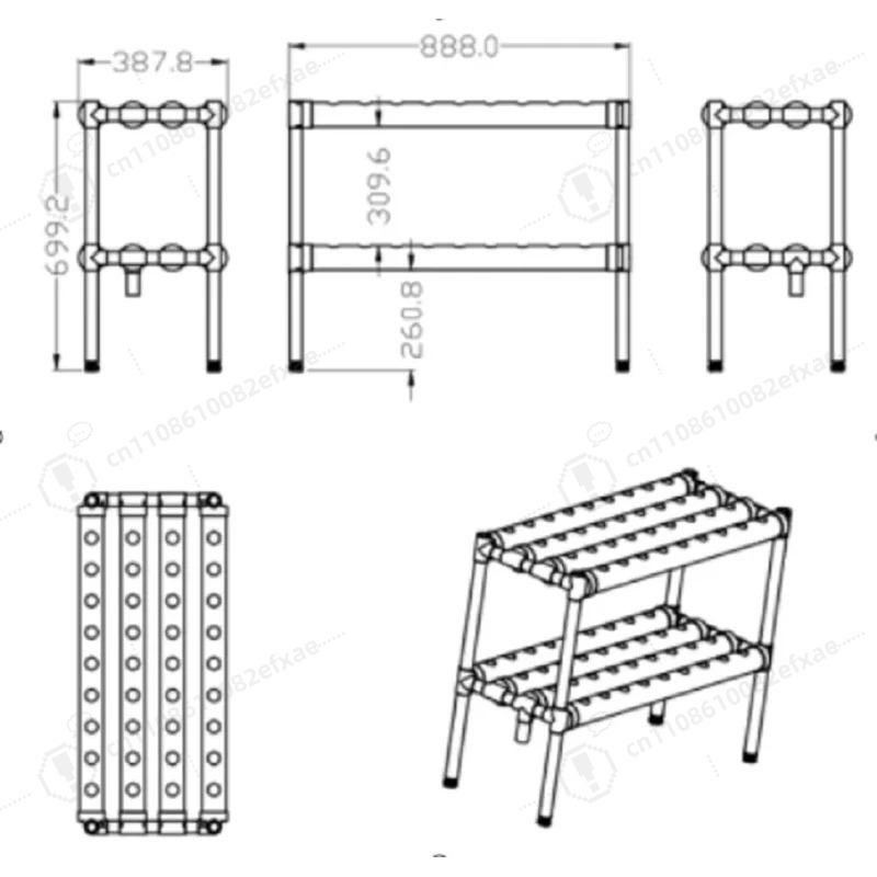 NFTチャンネル水耕栽培システム、2層、72穴、野菜栽培器、 - Smart Garden Hanging Baskets のレビューと価格