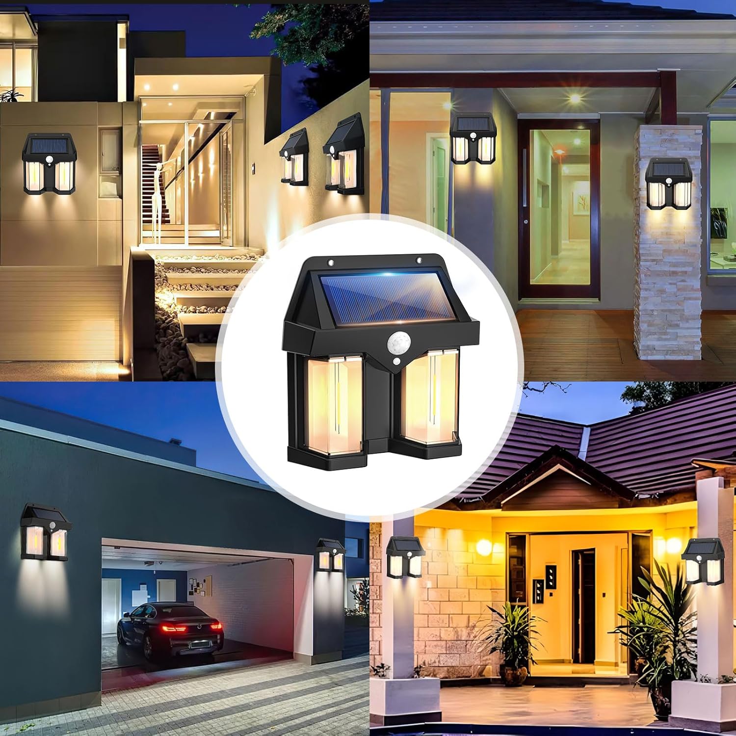 ソーラーパワーウォールライトヴィンテージガーデンヴィラ屋外モ - Smart Led Garden のレビューと価格