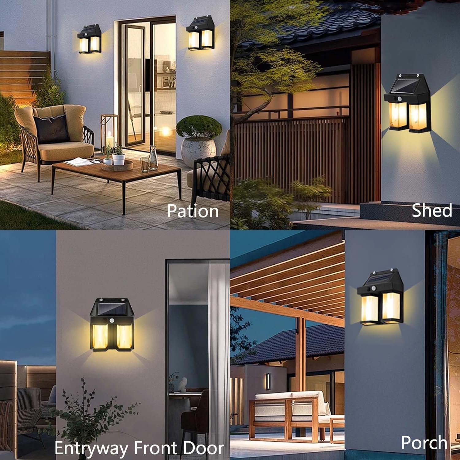 ソーラーパワーウォールライトヴィンテージガーデンヴィラ屋外モ - Smart Led Garden のレビューと価格