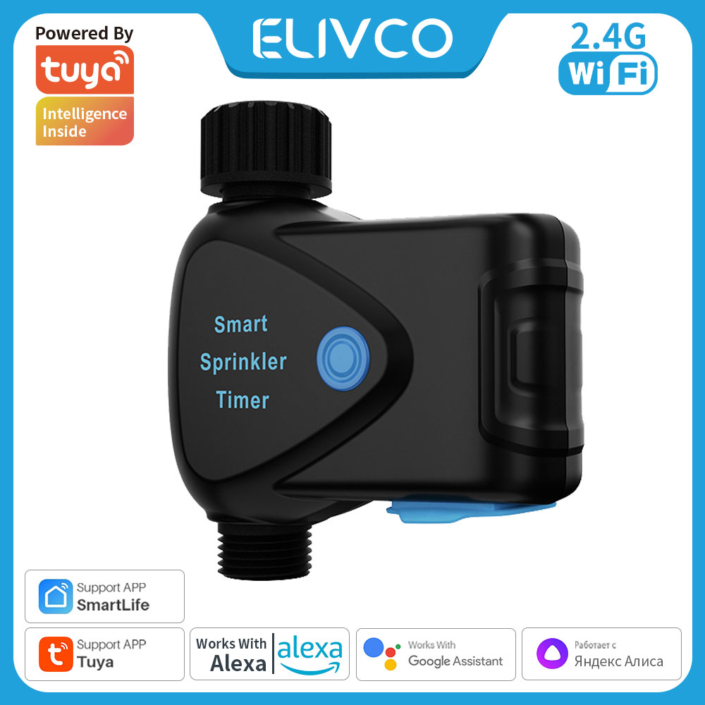 Tuya WiFi スマート水道装置（内蔵メーター、タイマー - Smart Garden Watering のレビューと価格