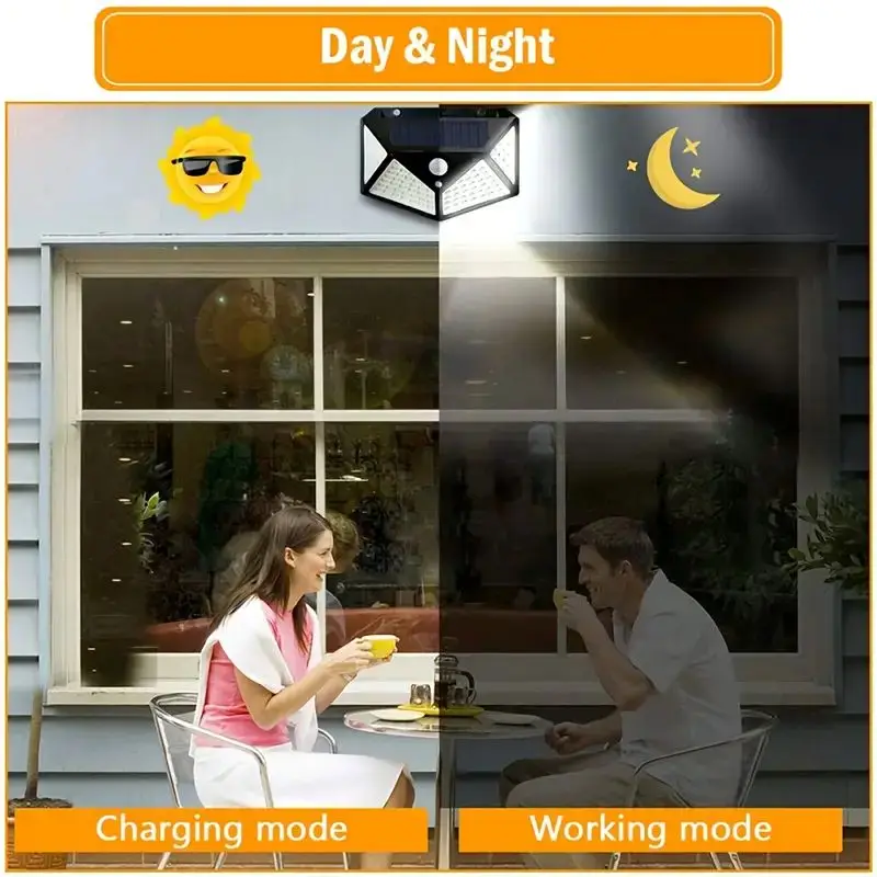 100LED屋外ソーラーガーデンライト、屋外モーションセンサ - Smart Led Garden のレビューと価格