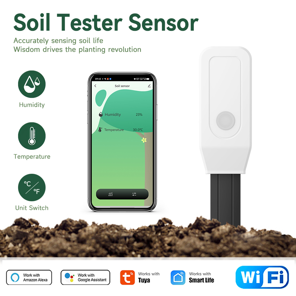 Tuya スマートWiFi土壌テスター 温度湿度センサー ガ - App Smart Garden のレビューと価格