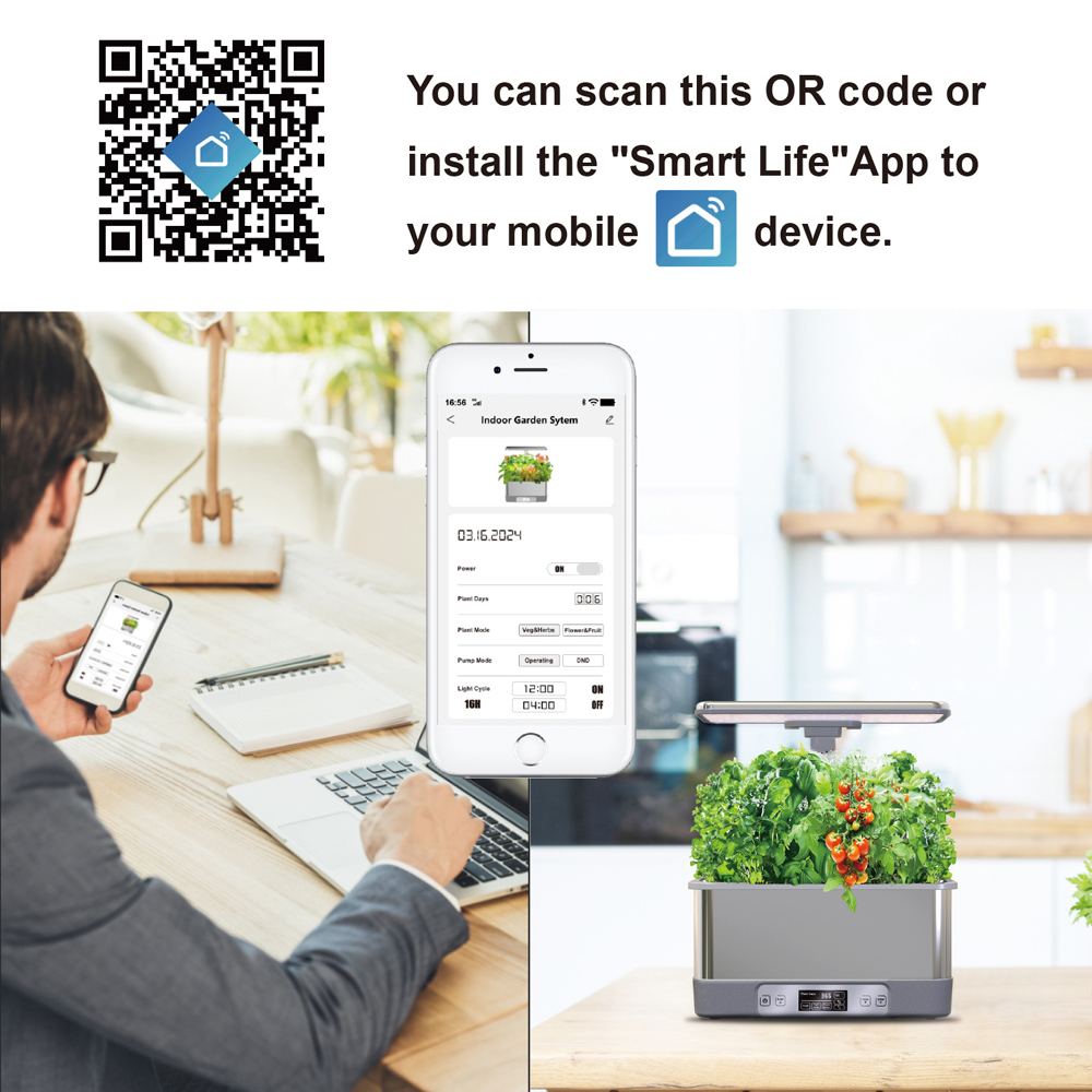 WiFi対応8ポットステンレス製スマートプランター水耕栽培シ - Smart Garden Plastic Cups のレビューと価格