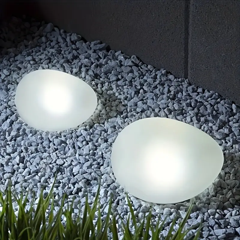 1/2パックソーラーペブルライト – 庭/パティオ用の屋外防 - Smart Led Garden のレビューと価格