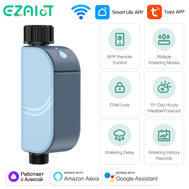 スマート Tuya WIFI 庭の水やりタイマー自動散水タイ - Smart Garden Refill のレビューと価格