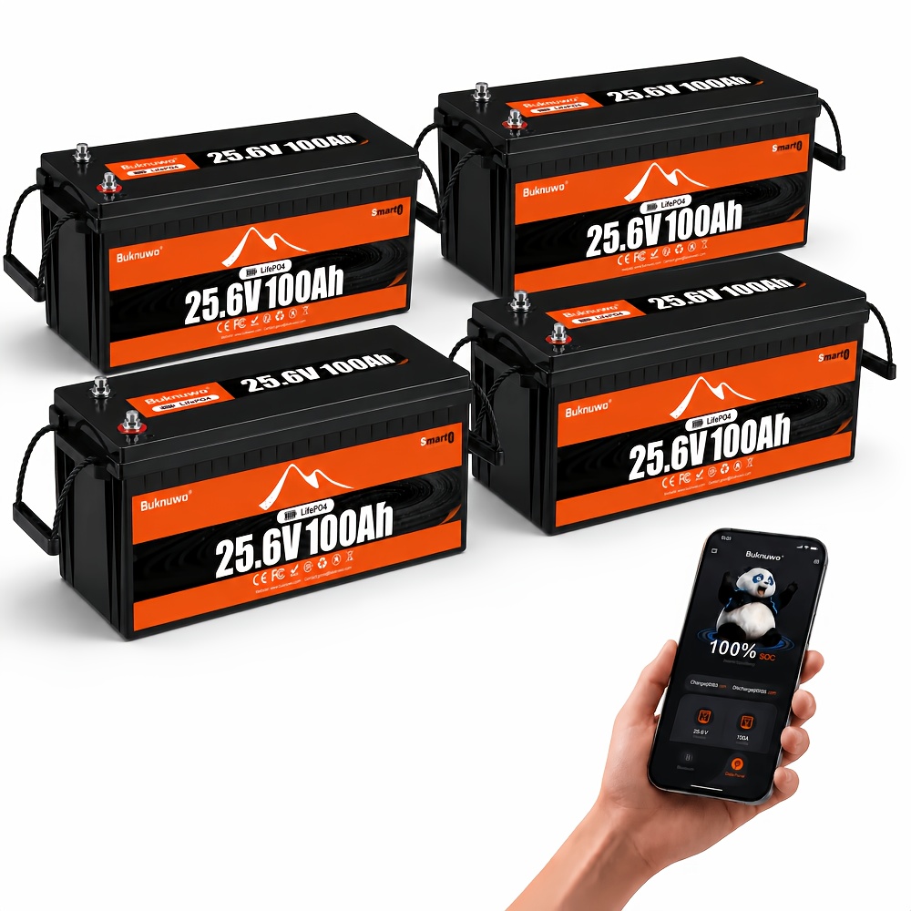 Buknuwo 4パック 25.6V 100Ah LiFeP - Smart Garden Arduino のレビューと価格